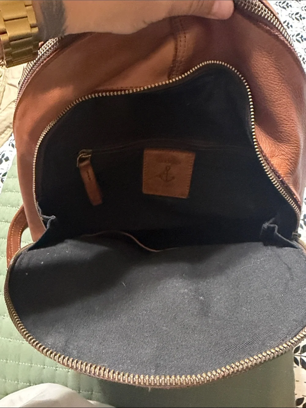 Harbor and 2nd leather purse